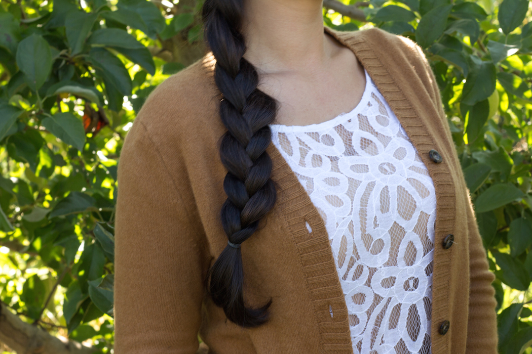 braid + sweater